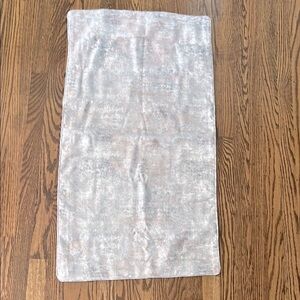 Hudson Gray Velvet King Pillow Sham NEW